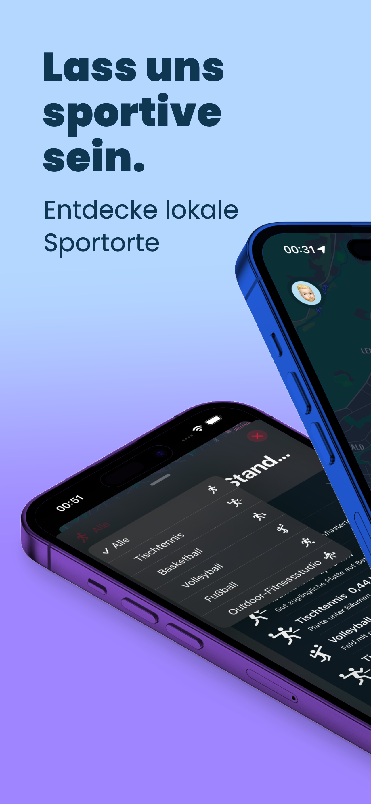 Sportive Startansicht